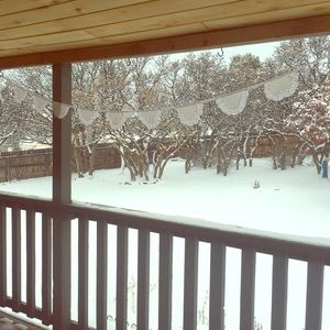 2 Matching Vintage Doily Buntings - Hand Made